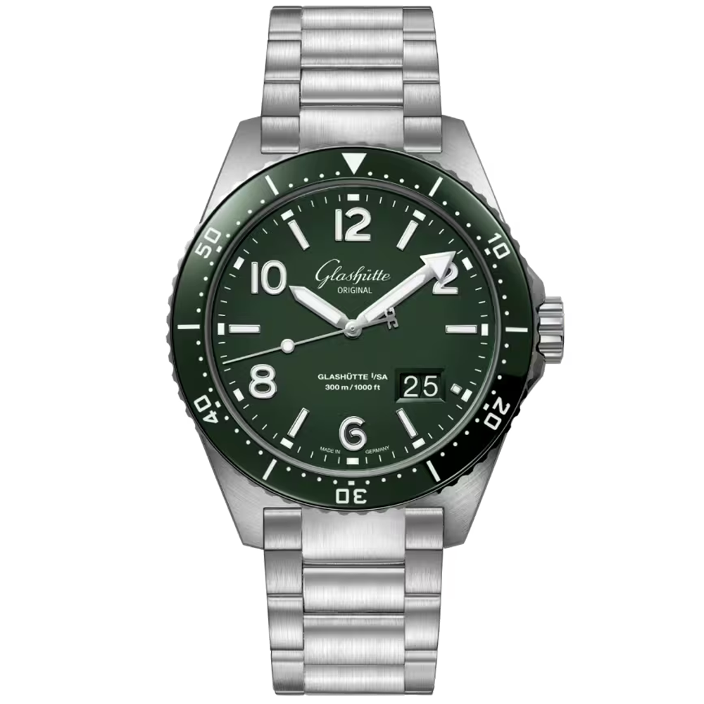 Spezialist SeaQ 43mm Green Dial Men's Automatic Bracelet Watch