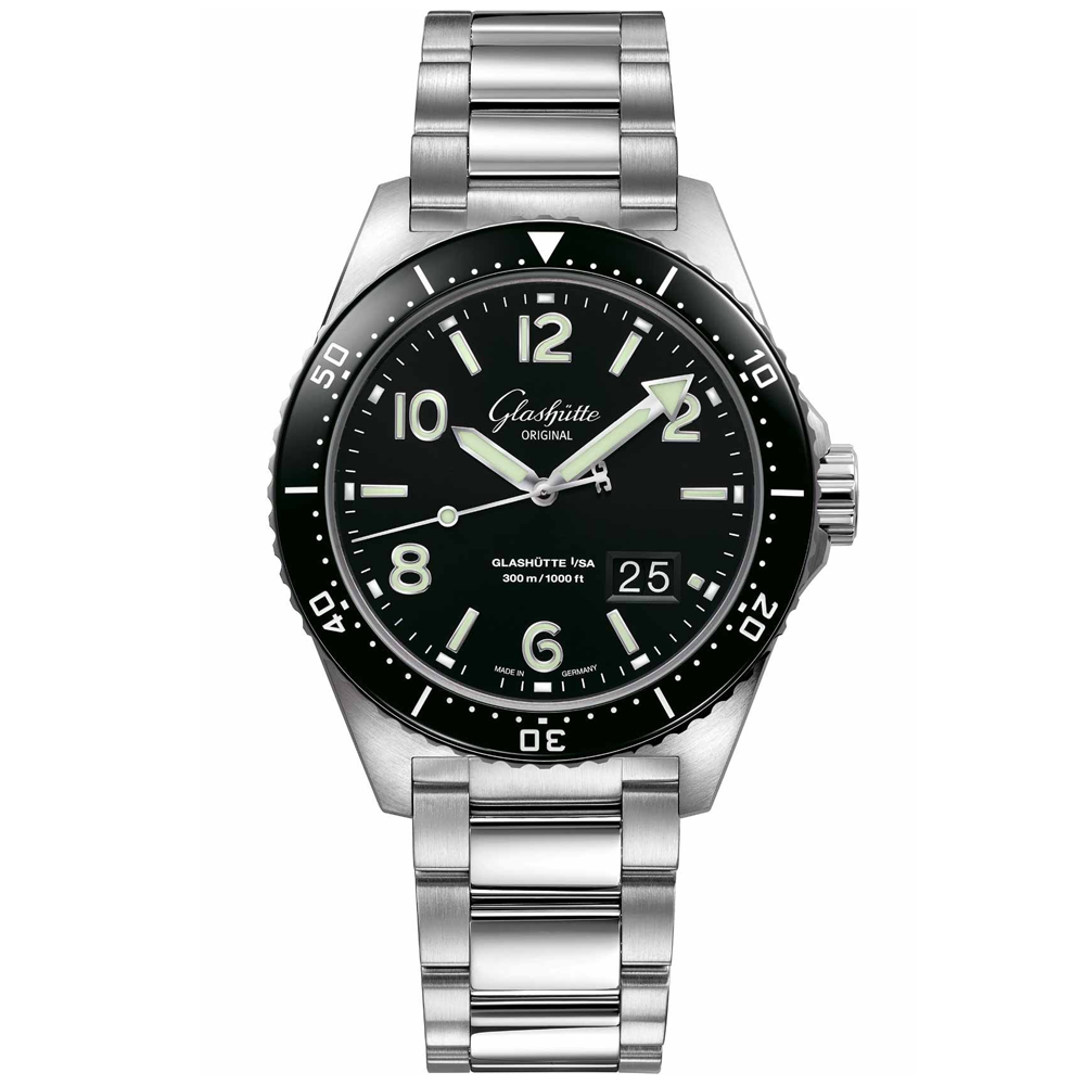Spezialist SeaQ 43mm Black Dial Men's Automatic Bracelet Watch