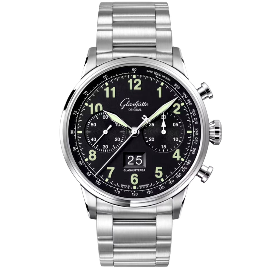 Senator Chronograph Navigator 41mm Steel Bracelet Automatic Watch