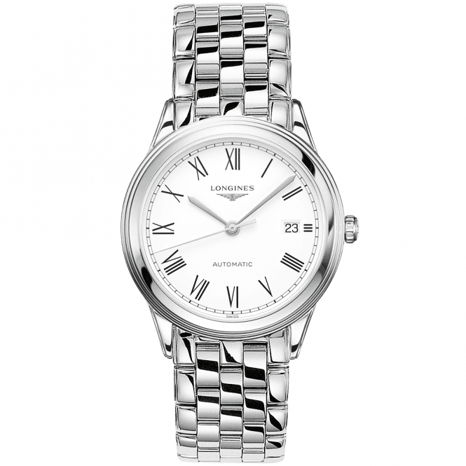 Flagship 40mm White Roman Dial Automatic Watch