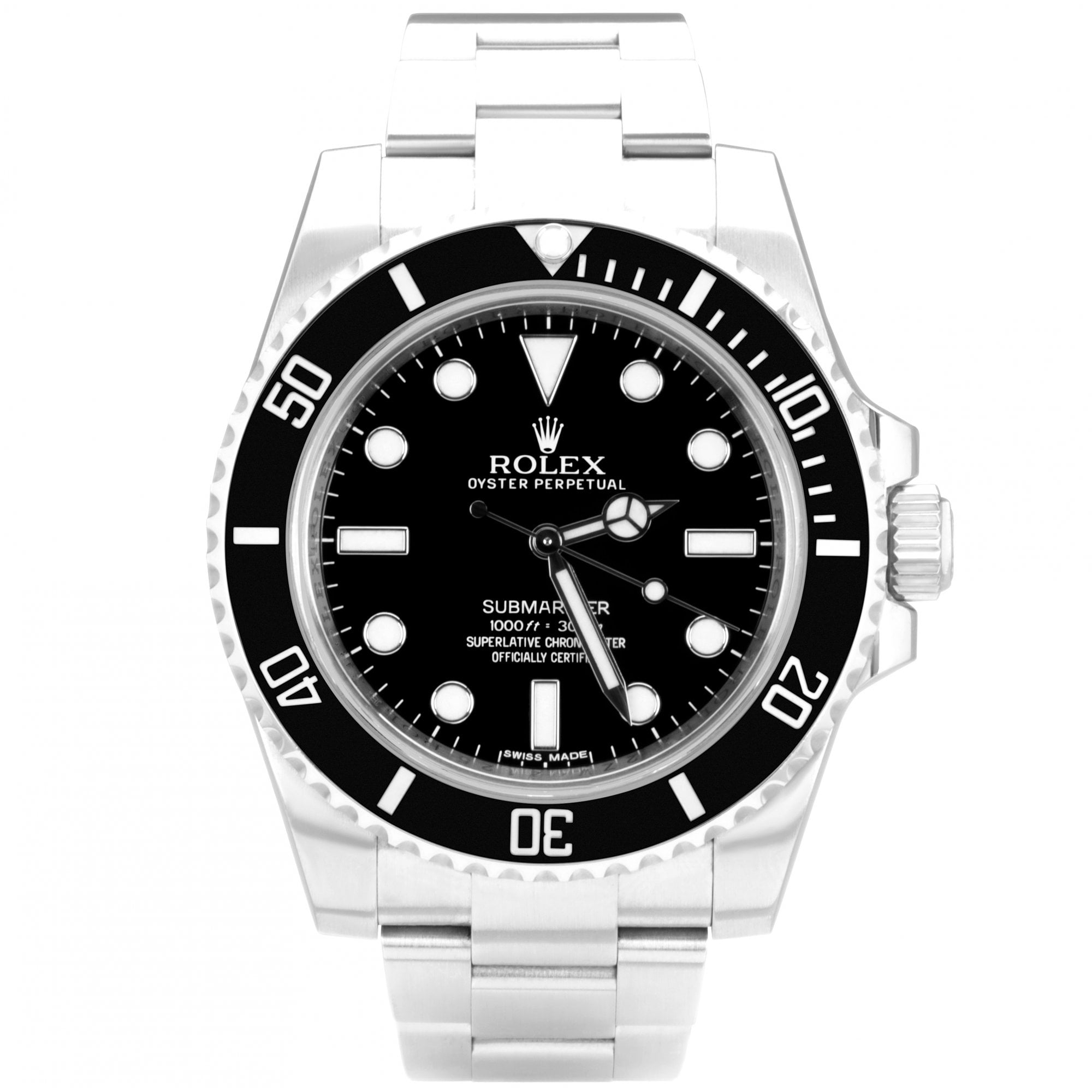 Rolex Submariner 40mm Black Dial Men's Bracelet Watch (2013)