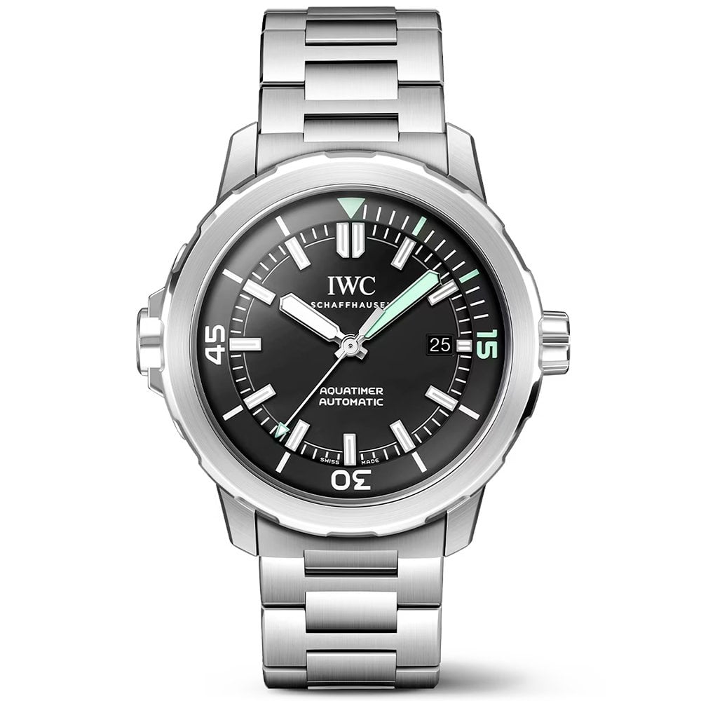 Aquatimer 42mm Black Dial Men's Automatic Bracelet Watch