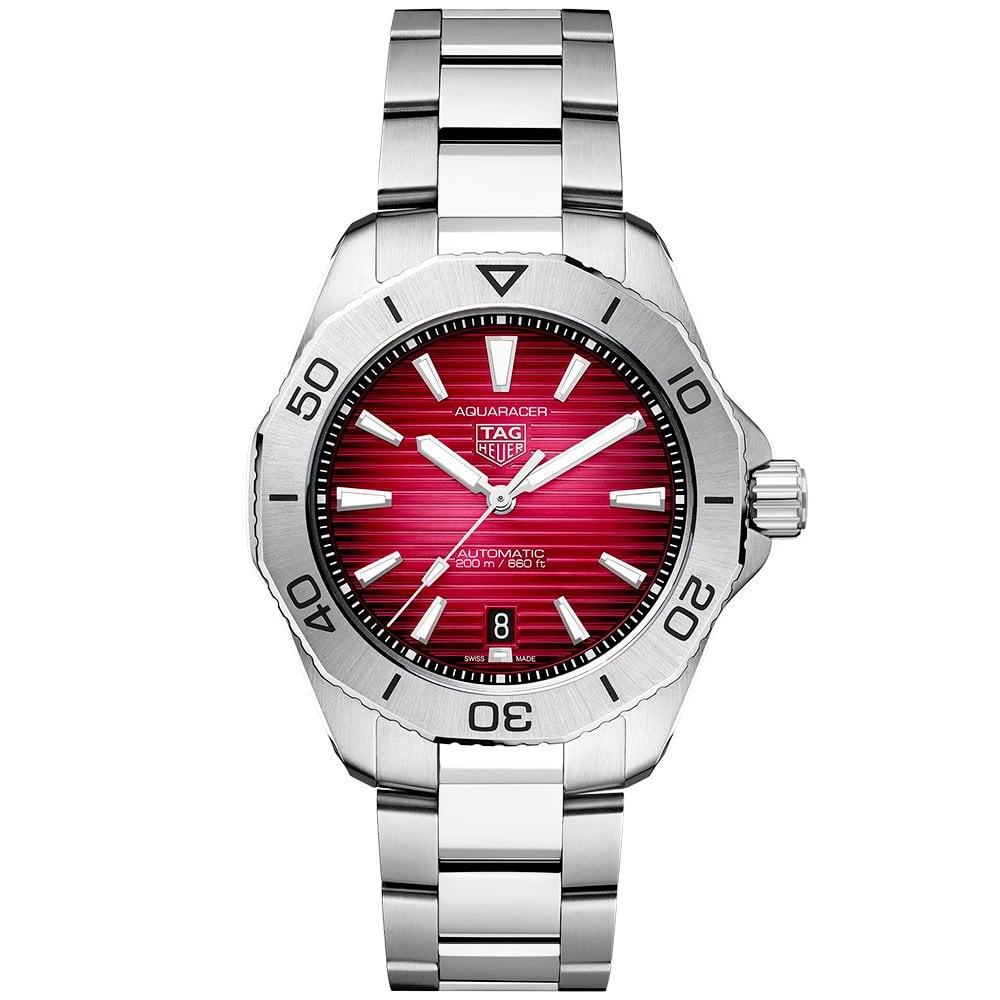 Aquaracer Professional 200 40mm Smoky Red Dial Automatic Bracelet Watch