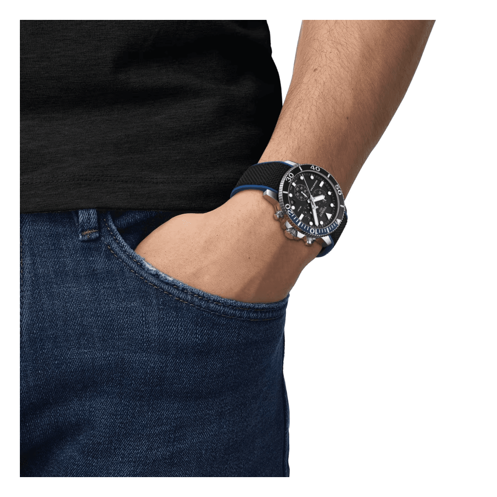 Seastar 1000 Chronograph Men's Quartz Strap Watch