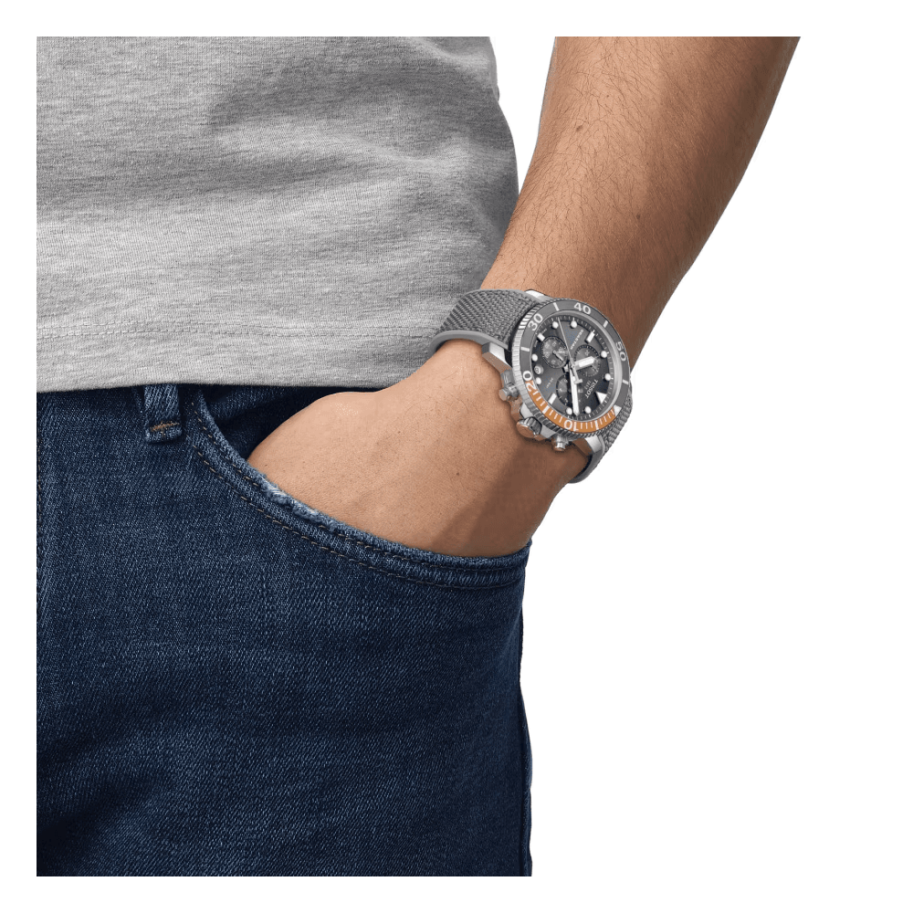 Seastar 1000 Chronograph Men's Quartz Strap Watch