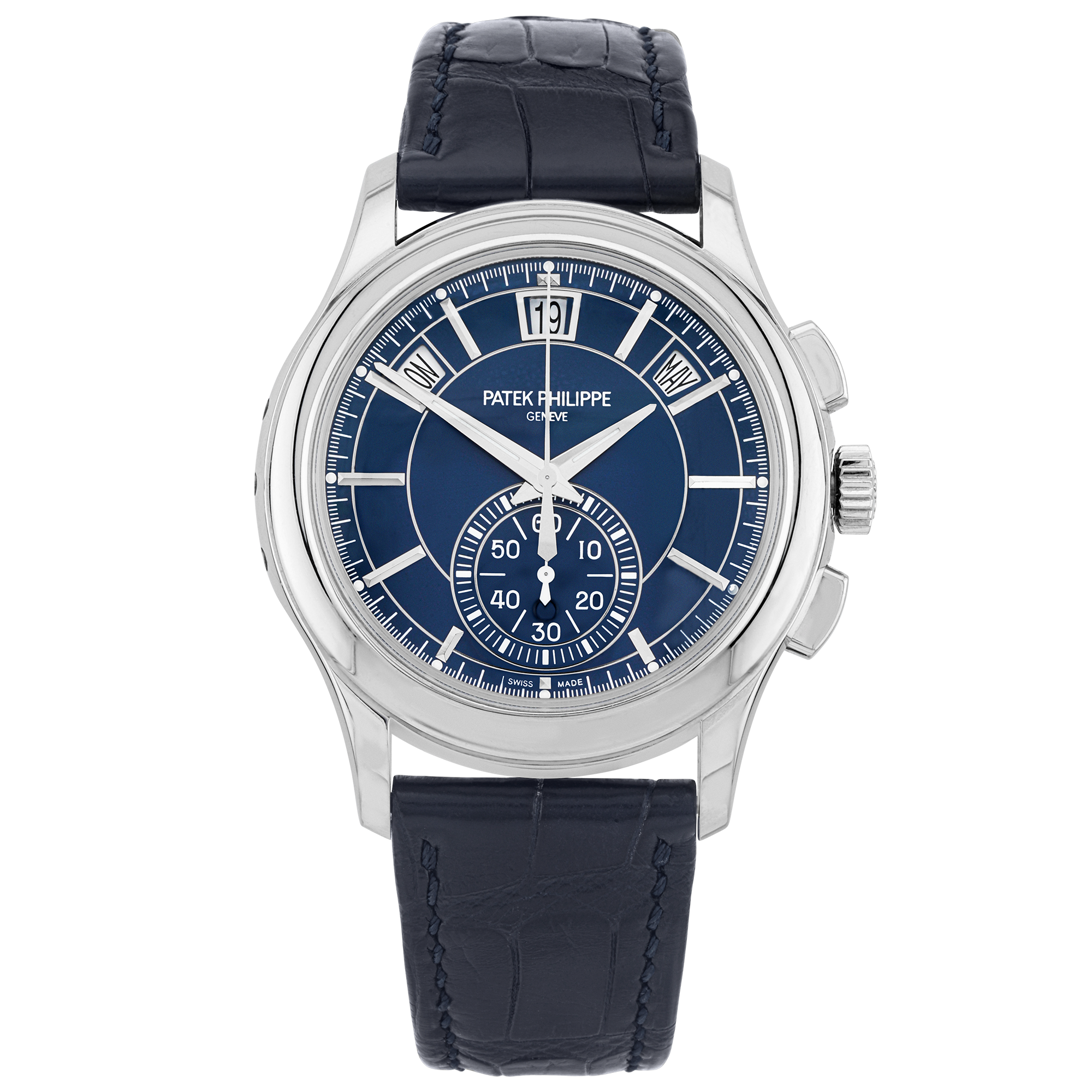 Pre-Owned Patek Philippe Complications Flyback Chronograph Platinum Watch (2019) - Berry's Jewellers