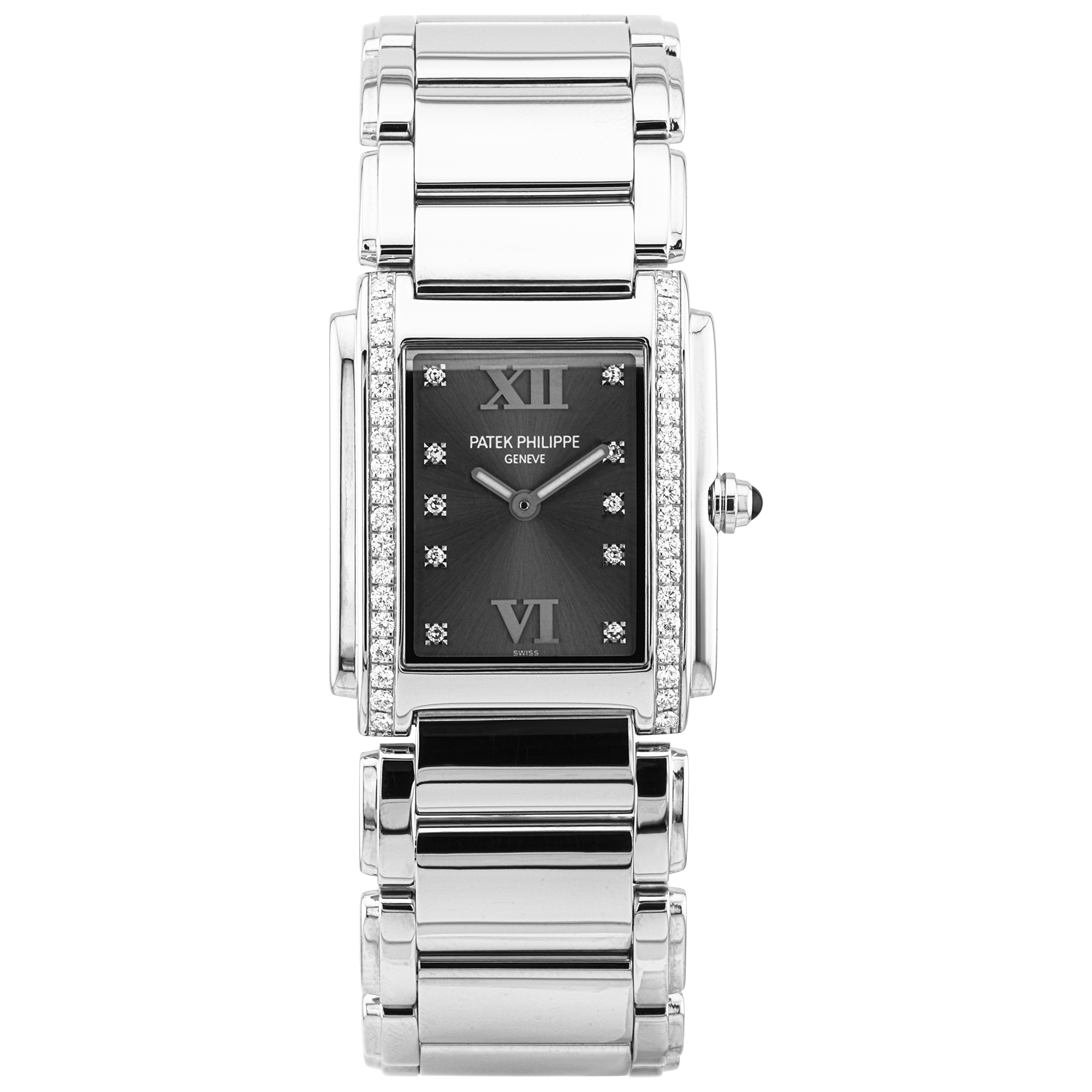 Patek Philippe Twenty~4 Grey Diamond Dial Ladies Watch (2003)