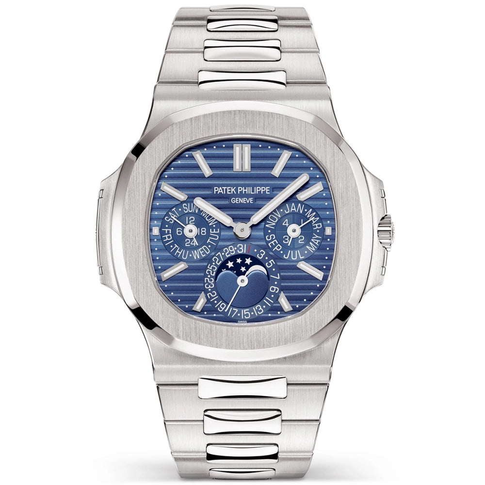Nautilus Perpetual Calendar 40mm 18ct White Gold Blue Dial Watch