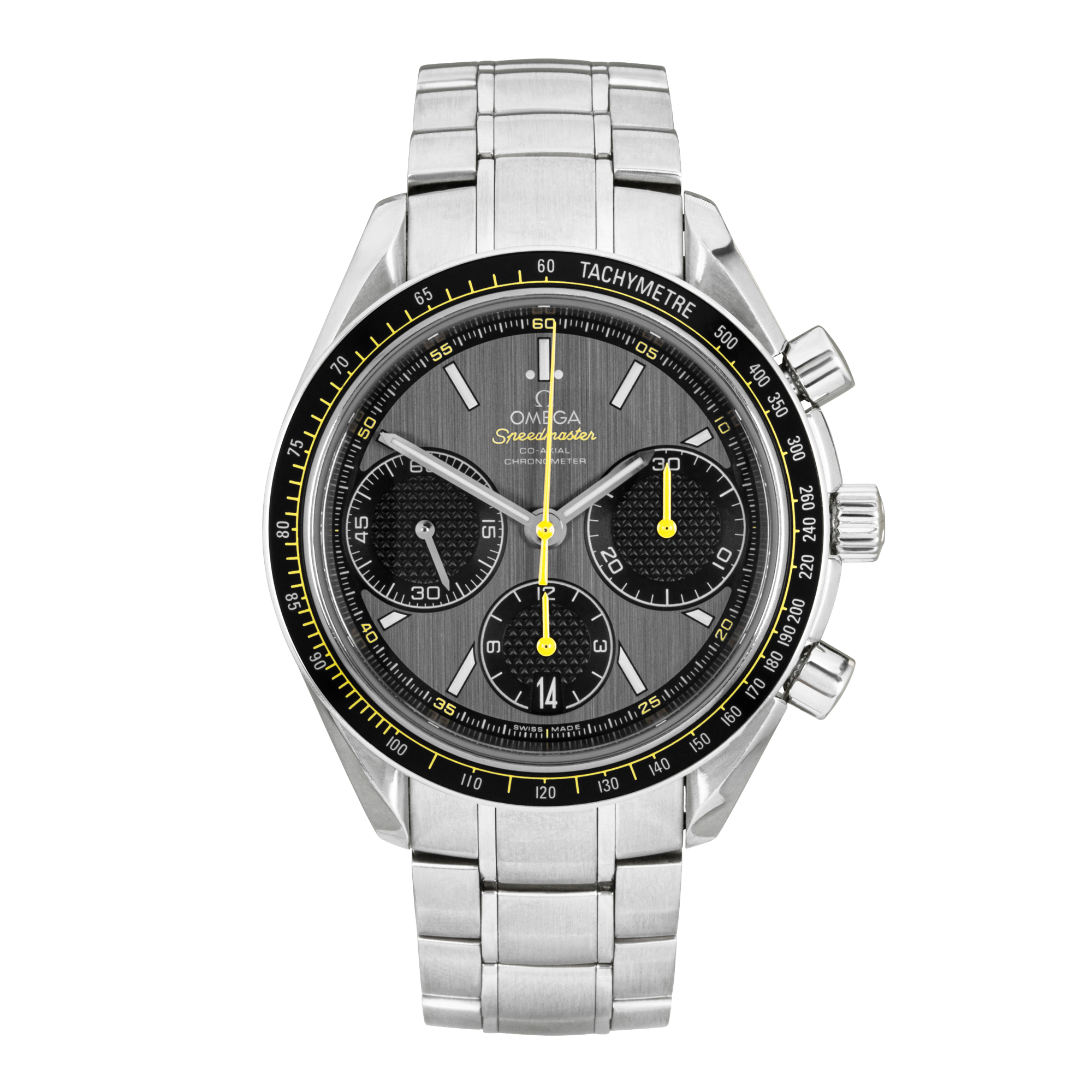 OMEGA Speedmaster Racing Grey/Yellow Dial Men's Watch (2015)