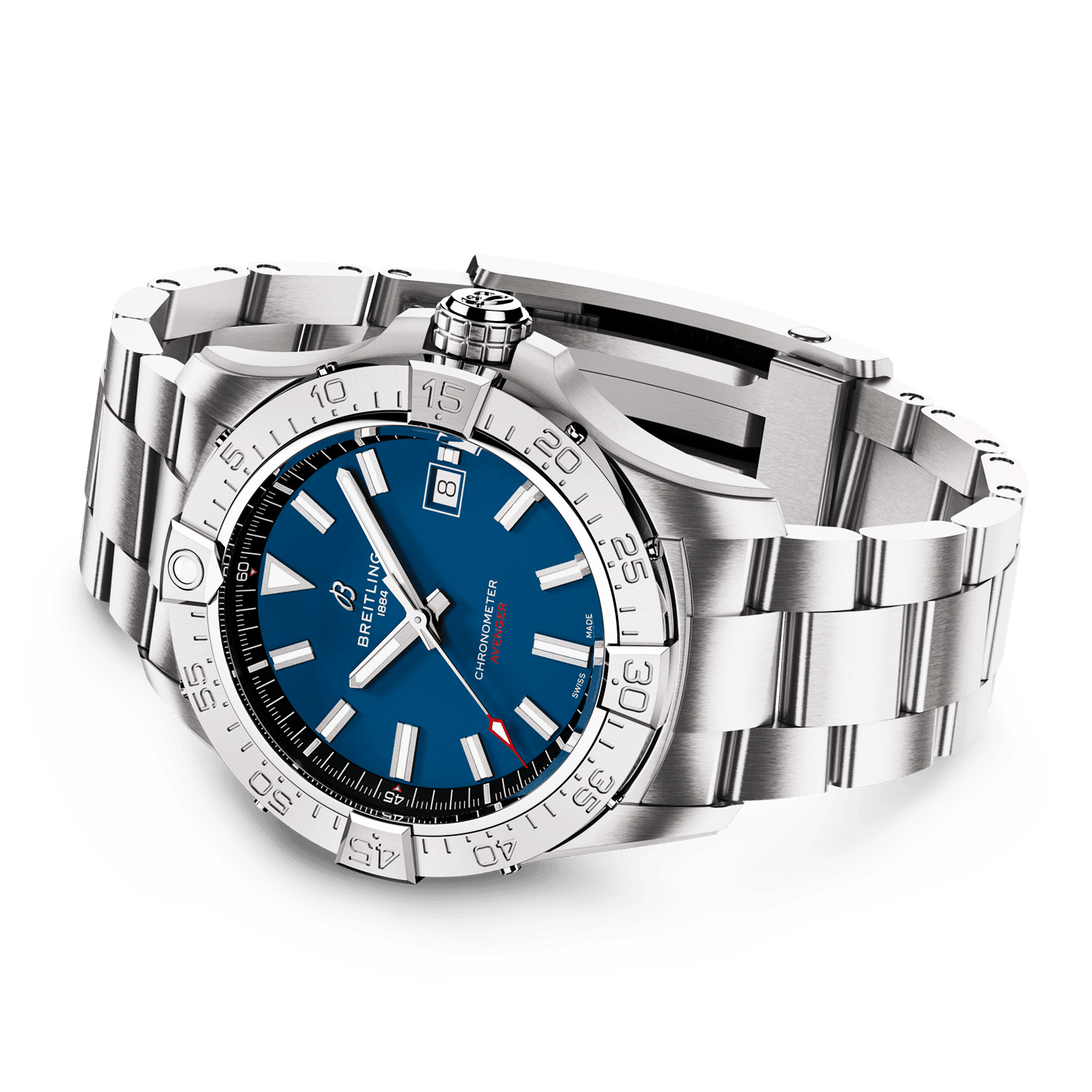 Avenger 42mm Blue Dial Automatic Bracelet Watch