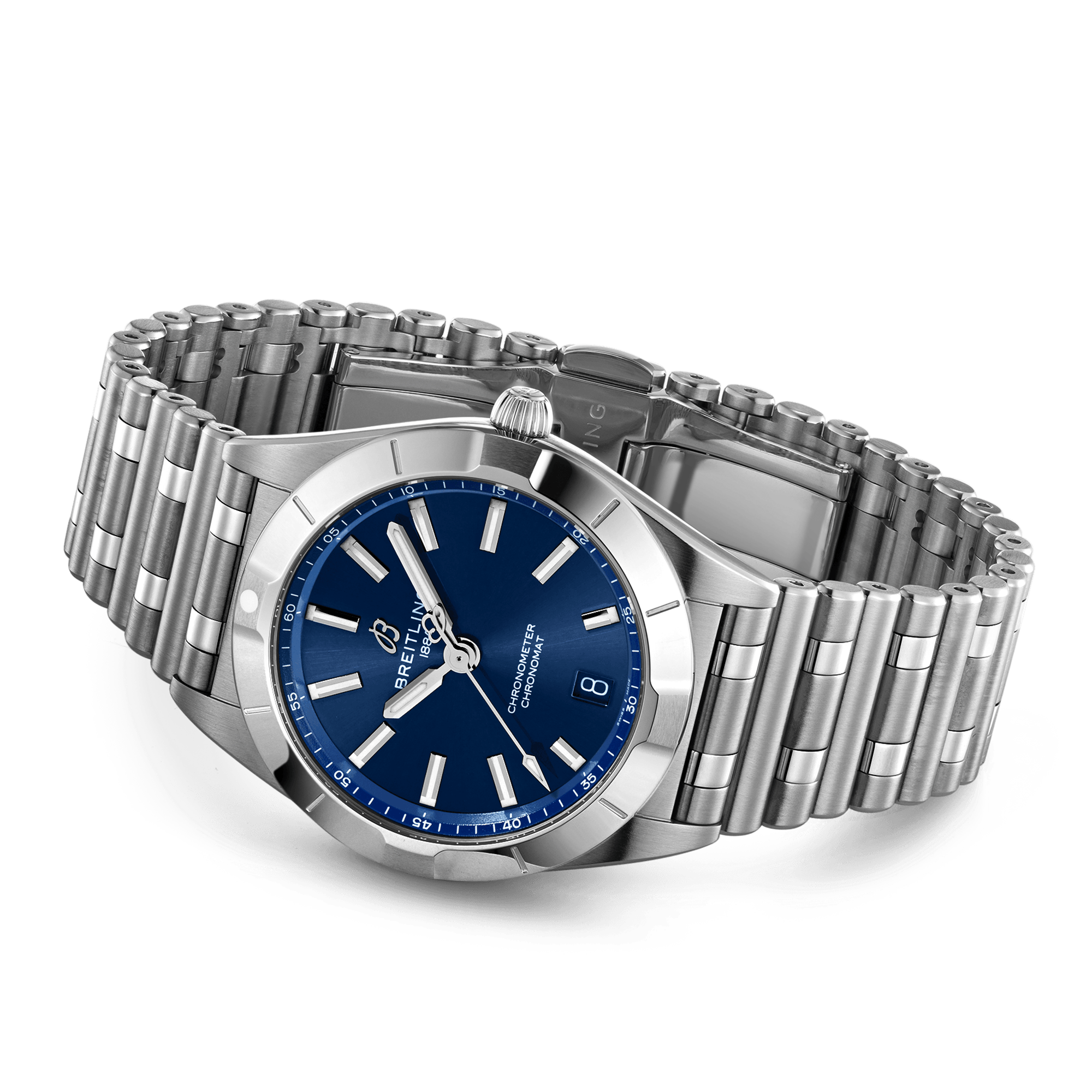 Chronomat 32mm Blue Dial Ladies Bracelet Watch