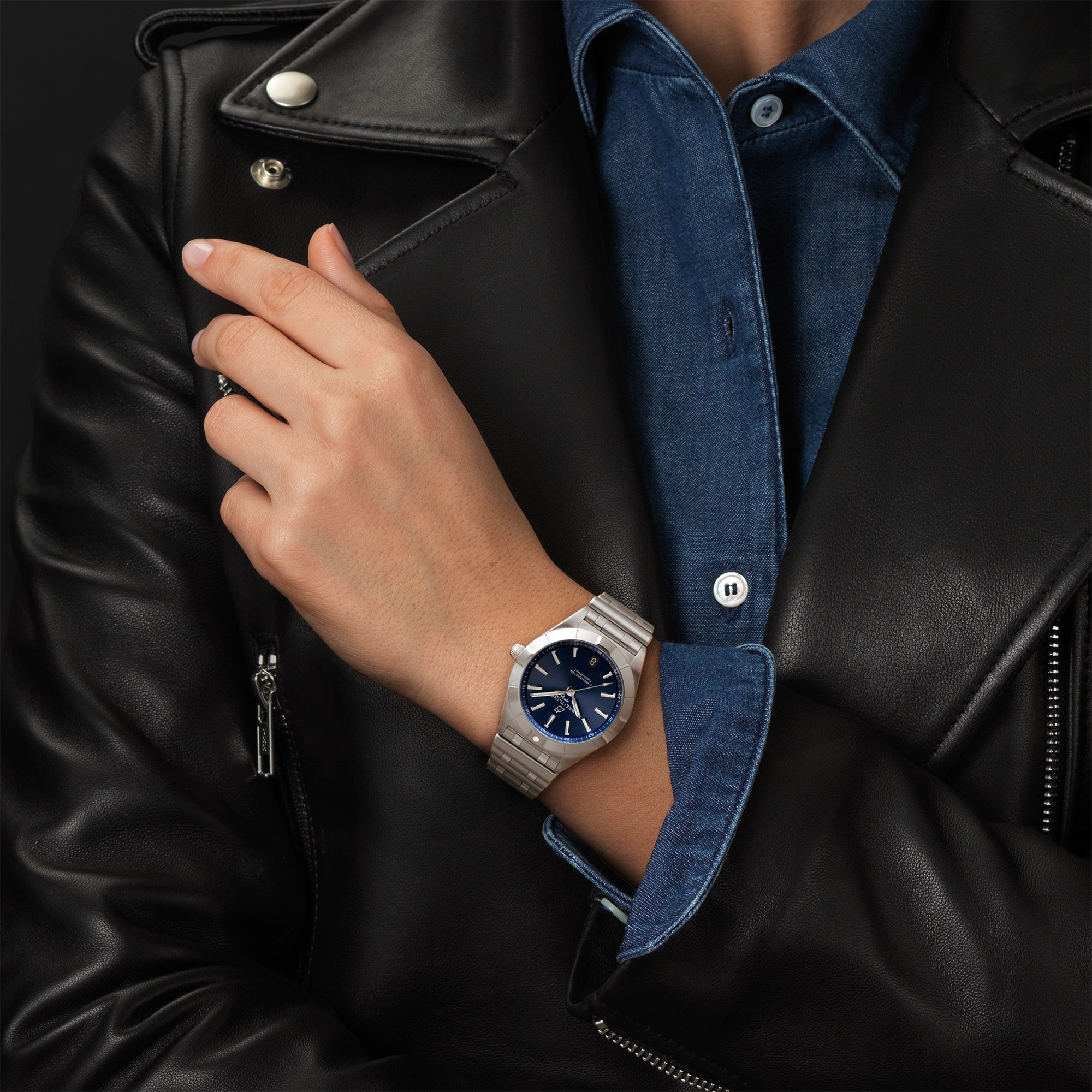 Chronomat 32mm Blue Dial Ladies Bracelet Watch
