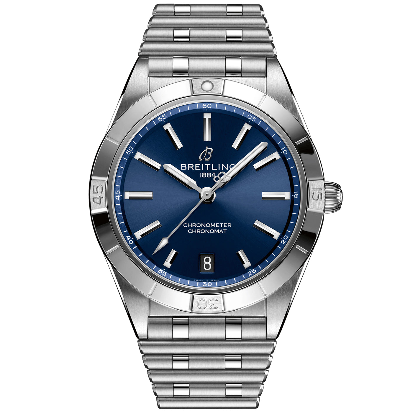 Chronomat 36mm Sunray Blue Dial Automatic Bracelet Watch