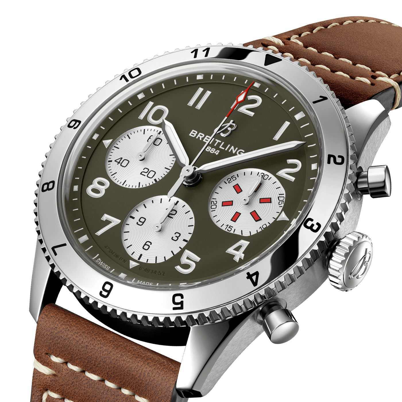 Classic AVI Curtiss Warhawk 42mm Green Dial Chronograph Watch