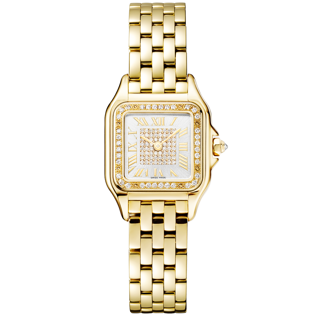 Panthère de Cartier Small 18ct Yellow Gold Diamond Dial & Bezel Watch