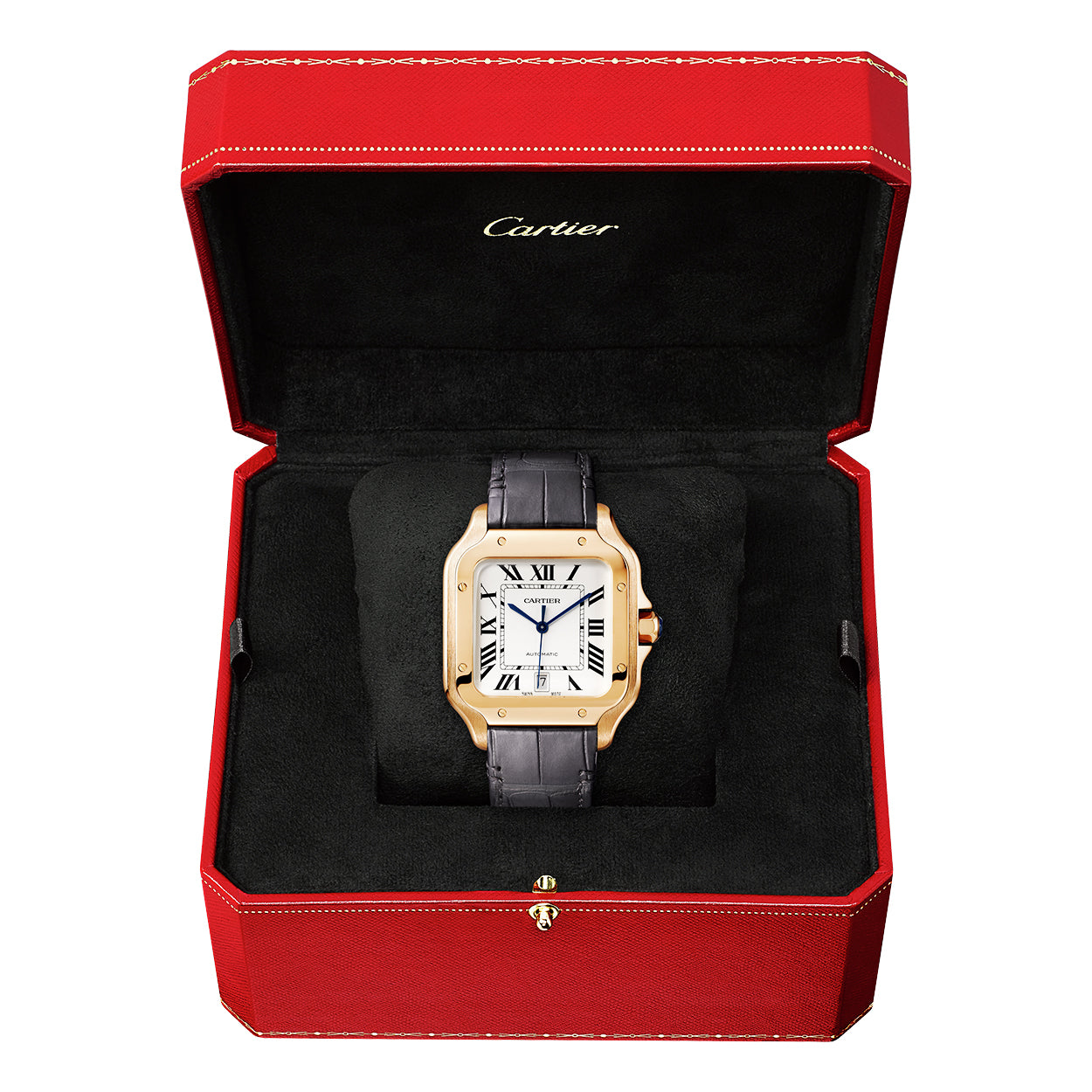 Santos de Cartier Large Automatic 18ct Rose Gold Watch