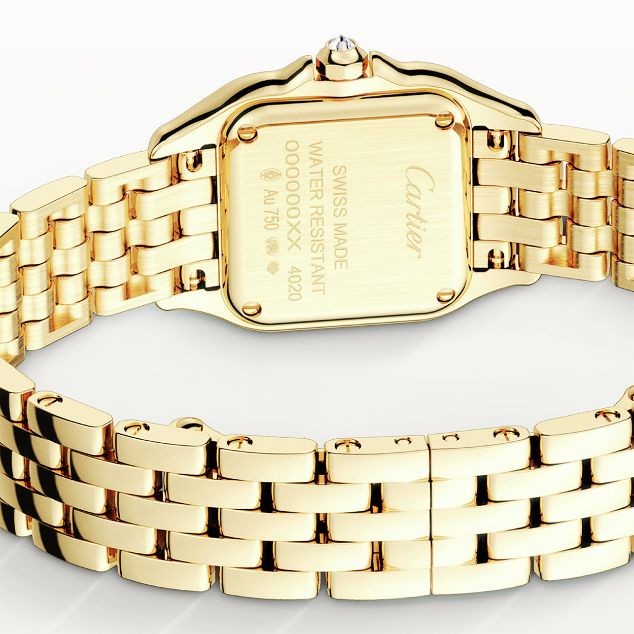 Panthère de Cartier Small 18ct Yellow Gold Diamond Set Watch