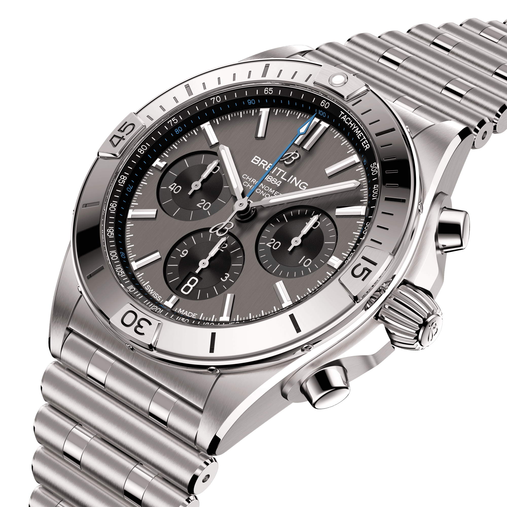 Chronomat 42mm Titanium Anthracite/Black Dial Bracelet Watch
