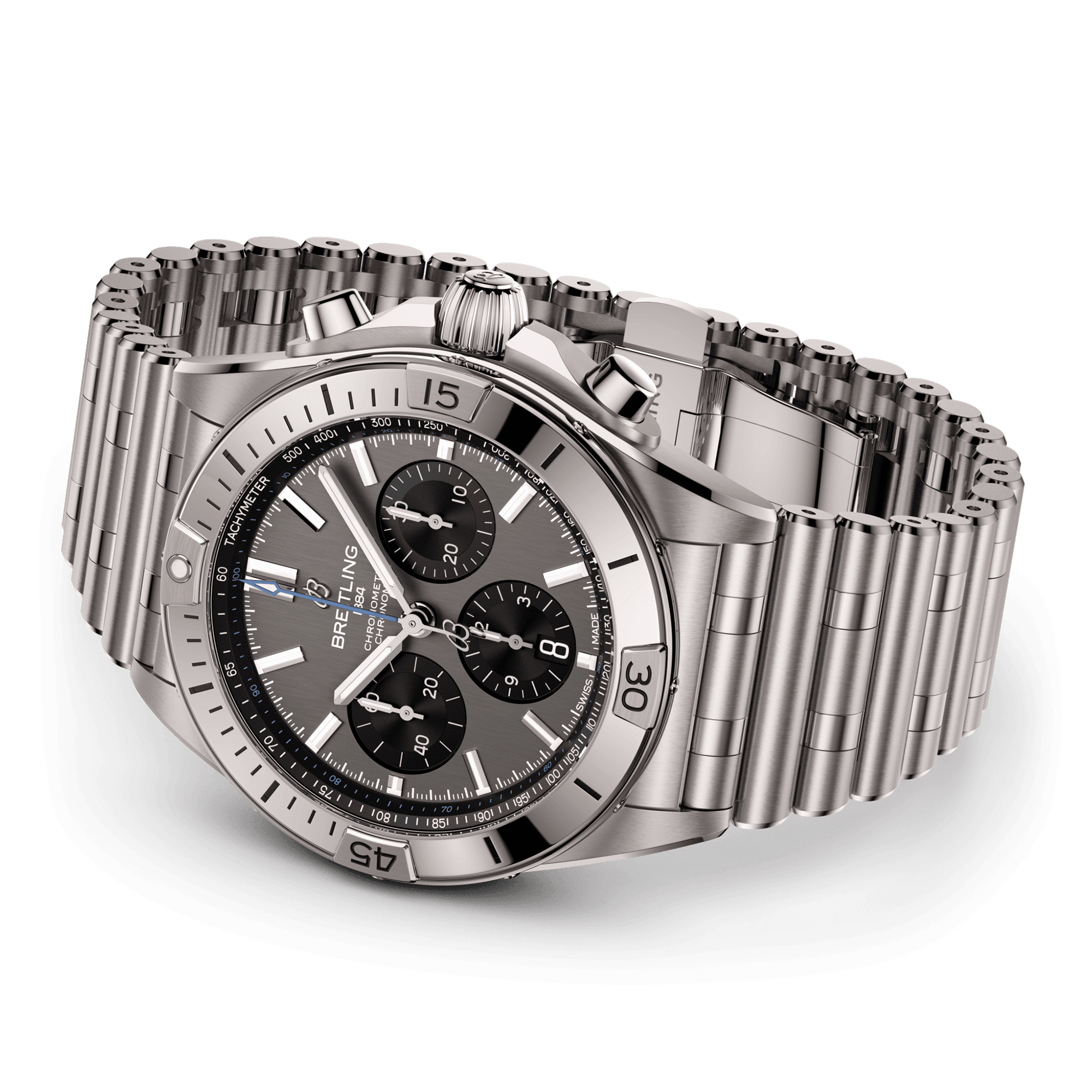 Chronomat 42mm Titanium Anthracite/Black Dial Bracelet Watch