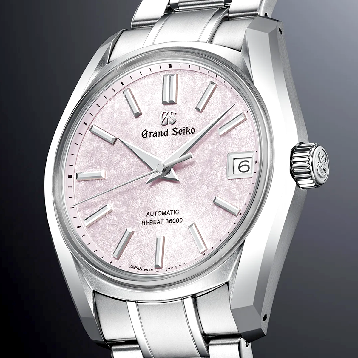 Heritage 'Sakura-Kakushi' 40mm Pink Textured Dial Watch
