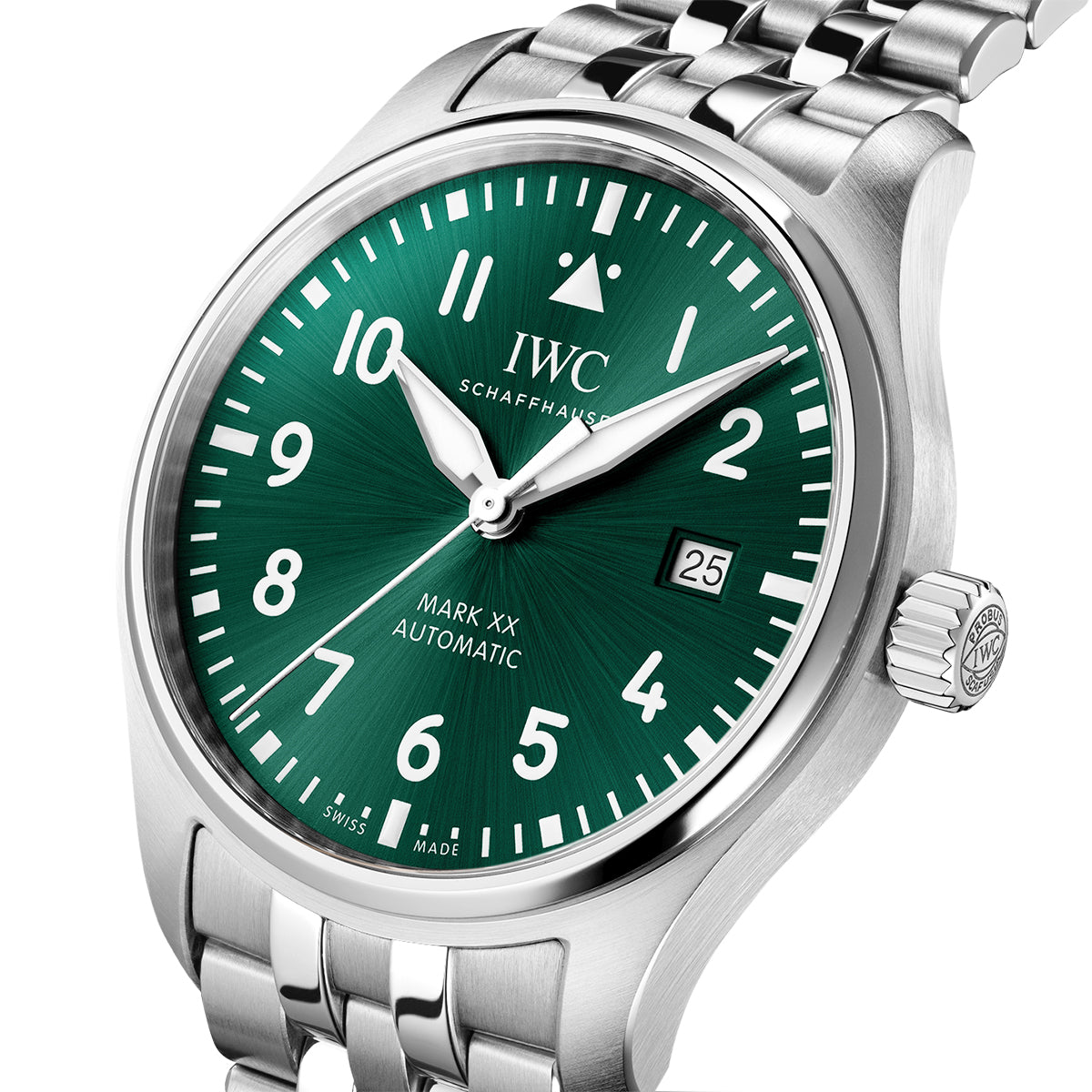 Pilot's Mark XX 40mm Green Dial Men's Automatic Bracelet Watch