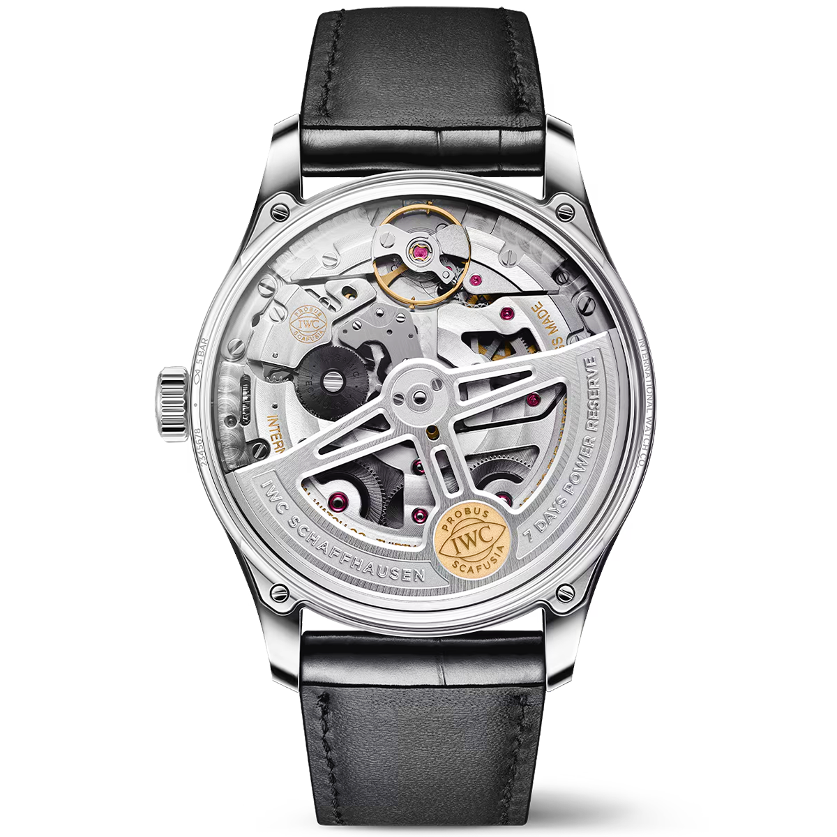 Portugieser 'Silver Moon' 42mm Automatic Strap Watch
