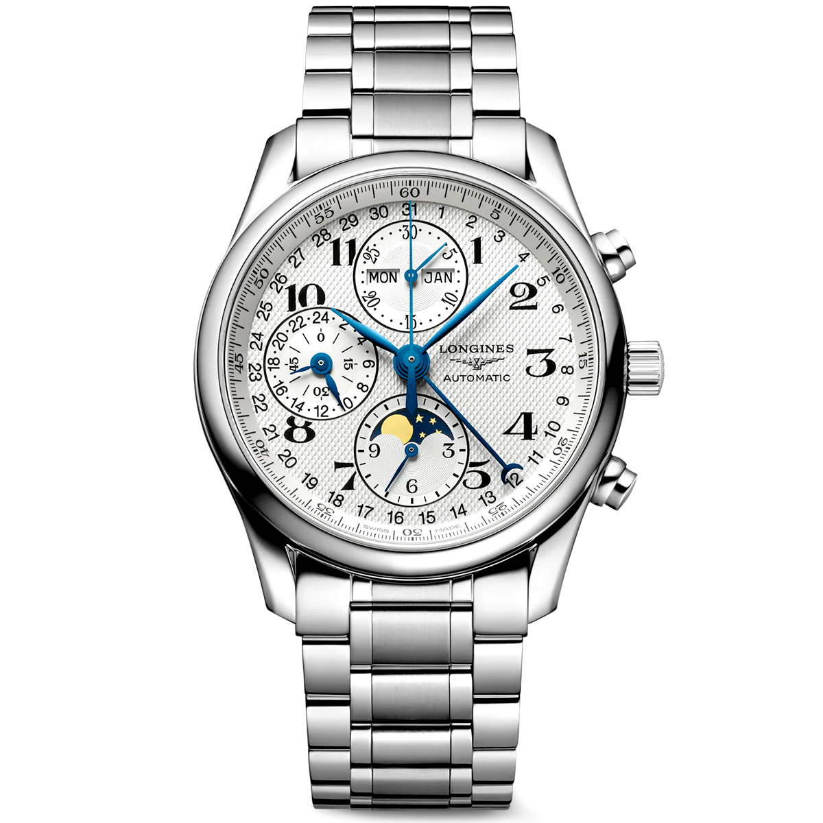 Master Collection Moonphase Chronograph 40mm Men's Bracelet Watch