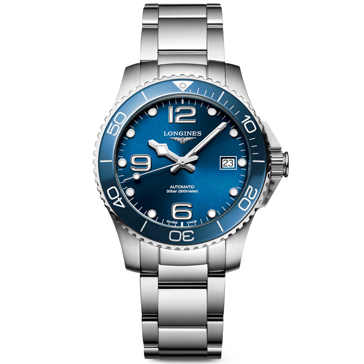 HydroConquest 39mm Blue Dial Automatic Bracelet Watch