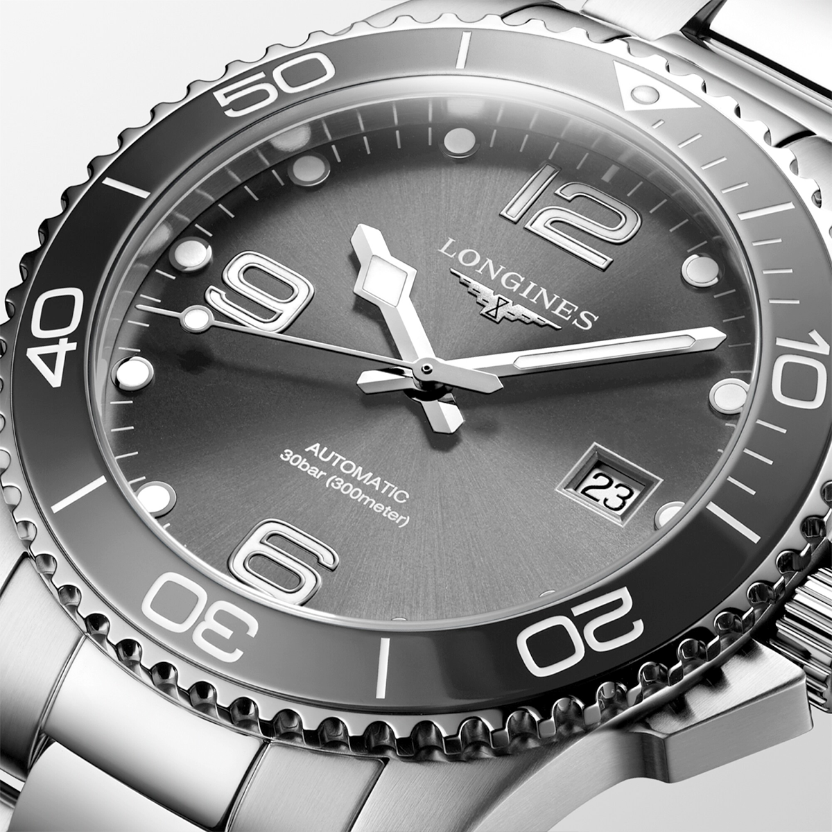 HydroConquest 41mm Grey Dial & Bezel Automatic Bracelet Watch