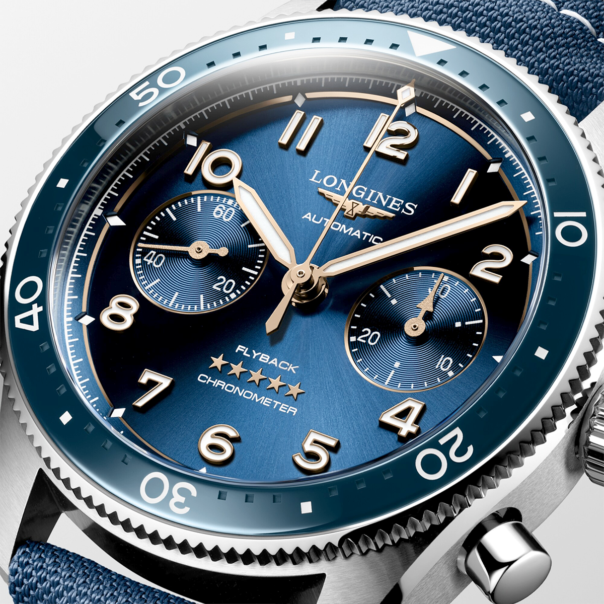 Spirit Flyback 42mm Blue Dial Men's Automatic Chronograph Watch