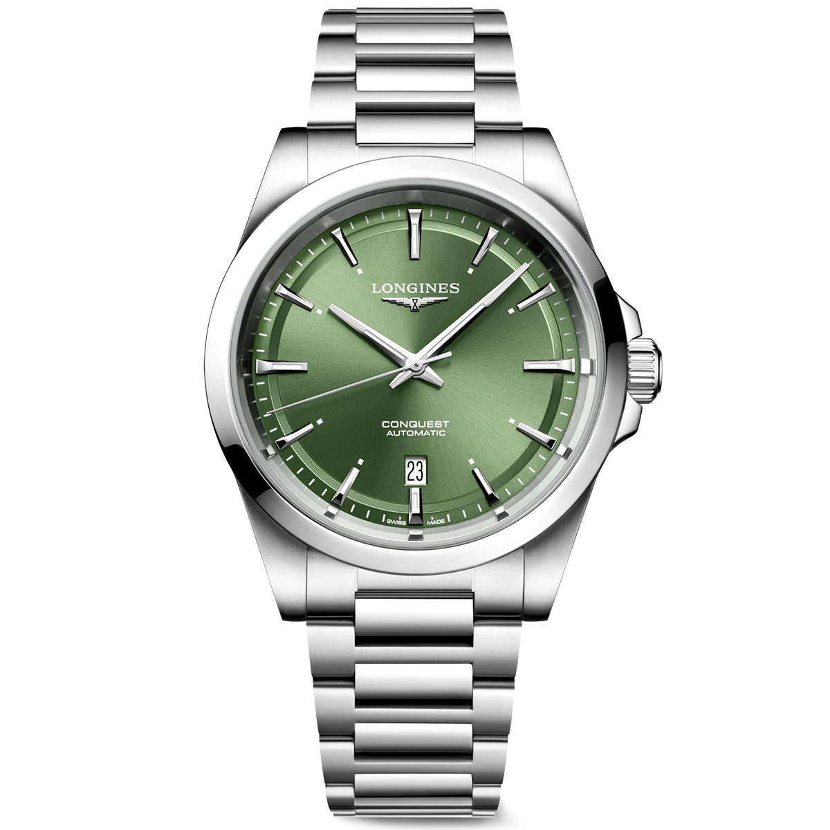Conquest 41mm Green Dial Automatic Bracelet Watch