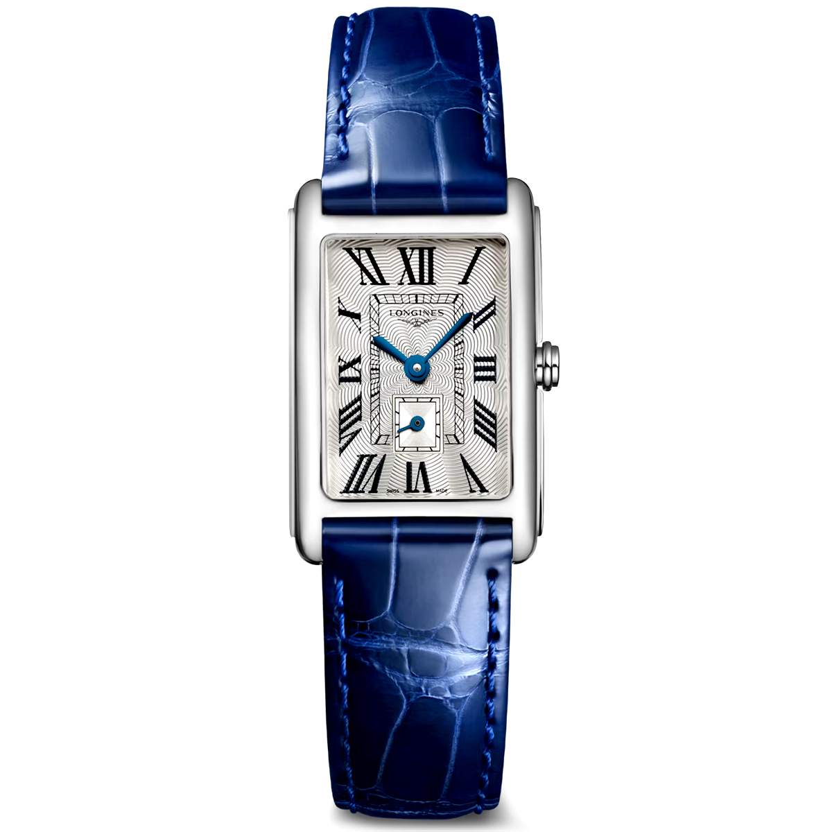 DolceVita 20.8mm x 32mm Silver Dial Ladies Blue Strap Watch