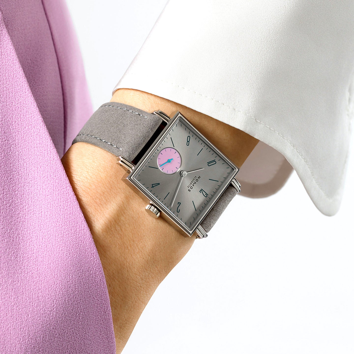 Tetra Die Unerreichbare 30mm Silvercut & Pink Dial Ladies Watch
