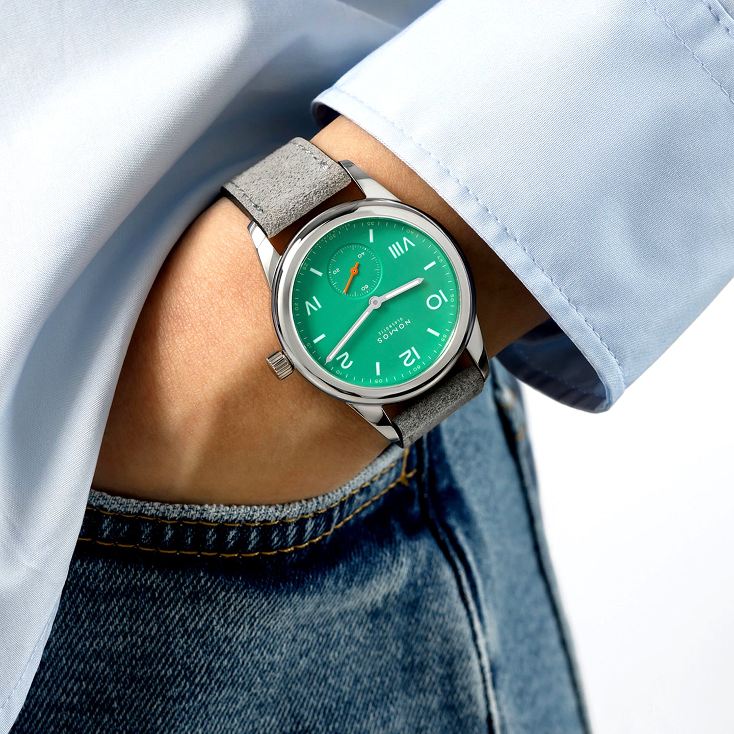 Club Campus 36mm Electric Green Dial Manual-Wind Watch