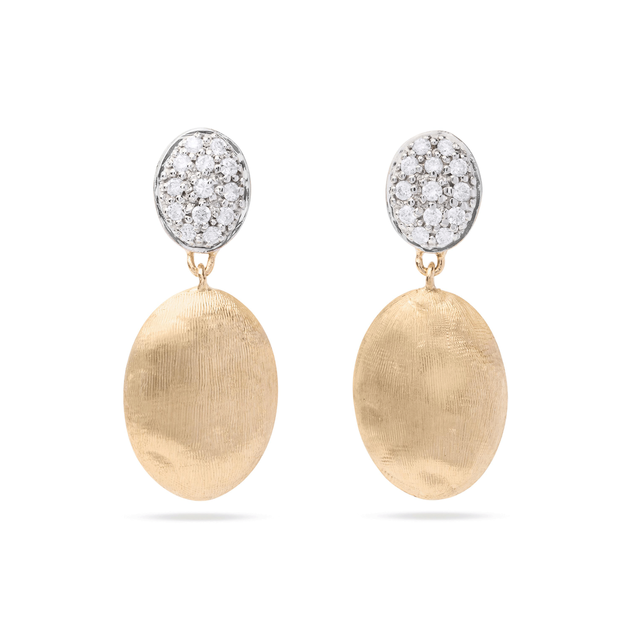 Siviglia 18ct Yellow Gold & diamond Drop Earrings
