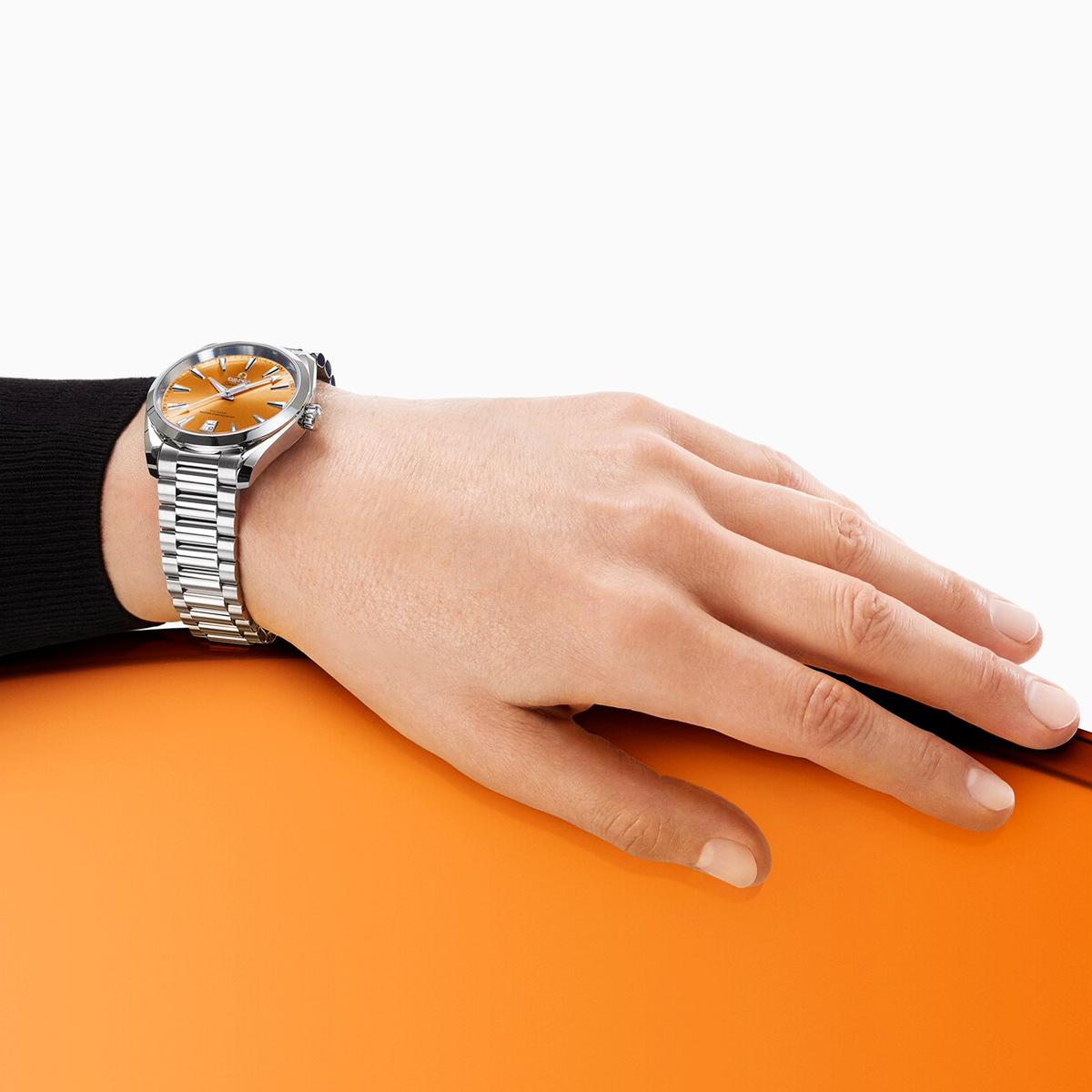 Seamaster Aqua Terra Shades 38mm Saffron Orange Dial Bracelet Watch