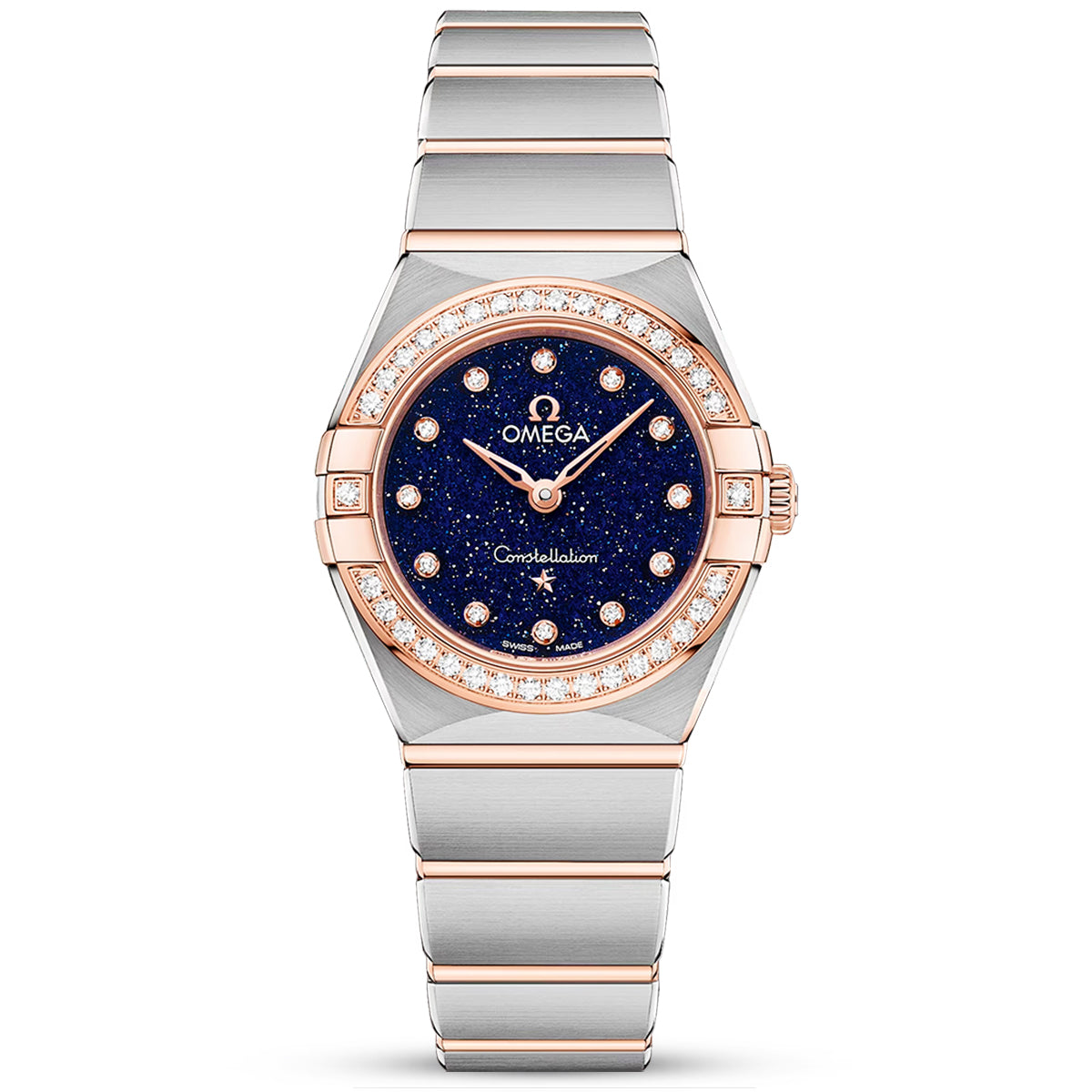 Constellation 25mm Steel & 18ct Sedna Gold Aventurine Blue Dial Watch