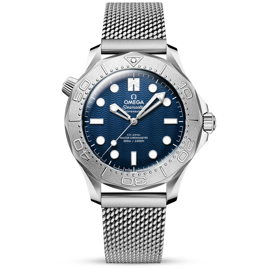 OMEGA Seamaster Diver 300m 42mm James Bond Edition Mesh Bracelet Watch - Berry's Jewellers