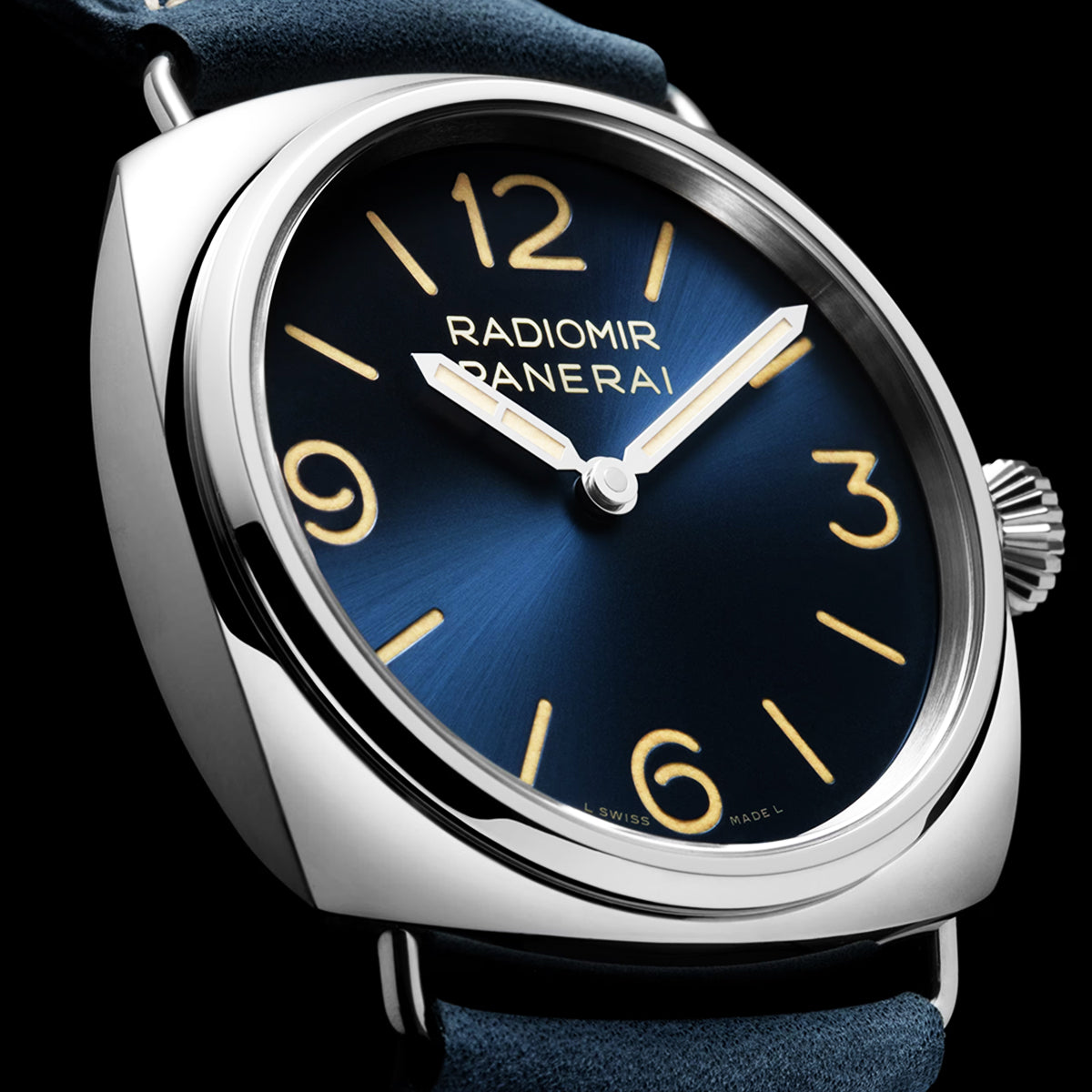 Radiomir Officine 45mm Blue Dial Manual-Wind Watch