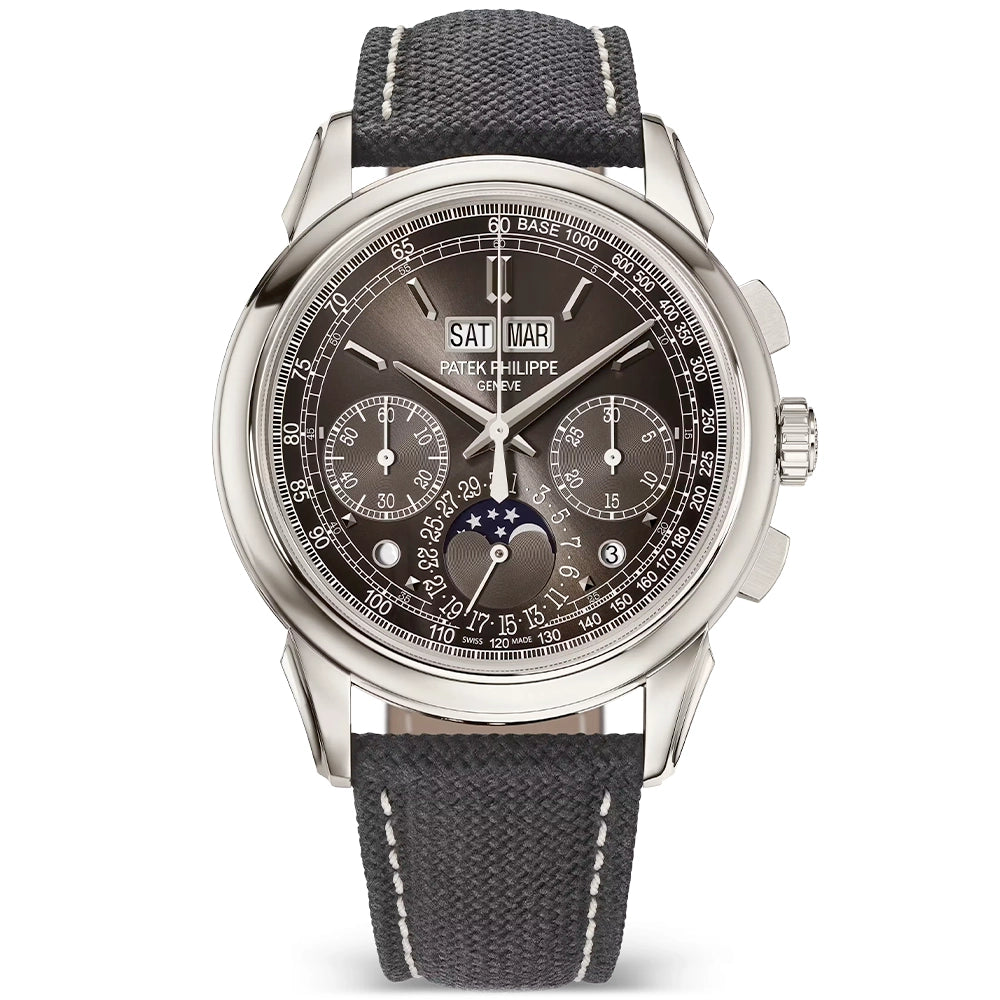 Patek Philippe Grand Complications Perpetual Calendar Platinum Charcoal Dial Watch - Berry's Jewellers