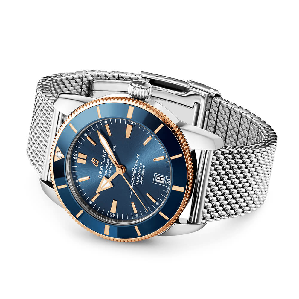 Superocean Heritage II 42mm Blue Dial Two-Tone Bracelet Watch