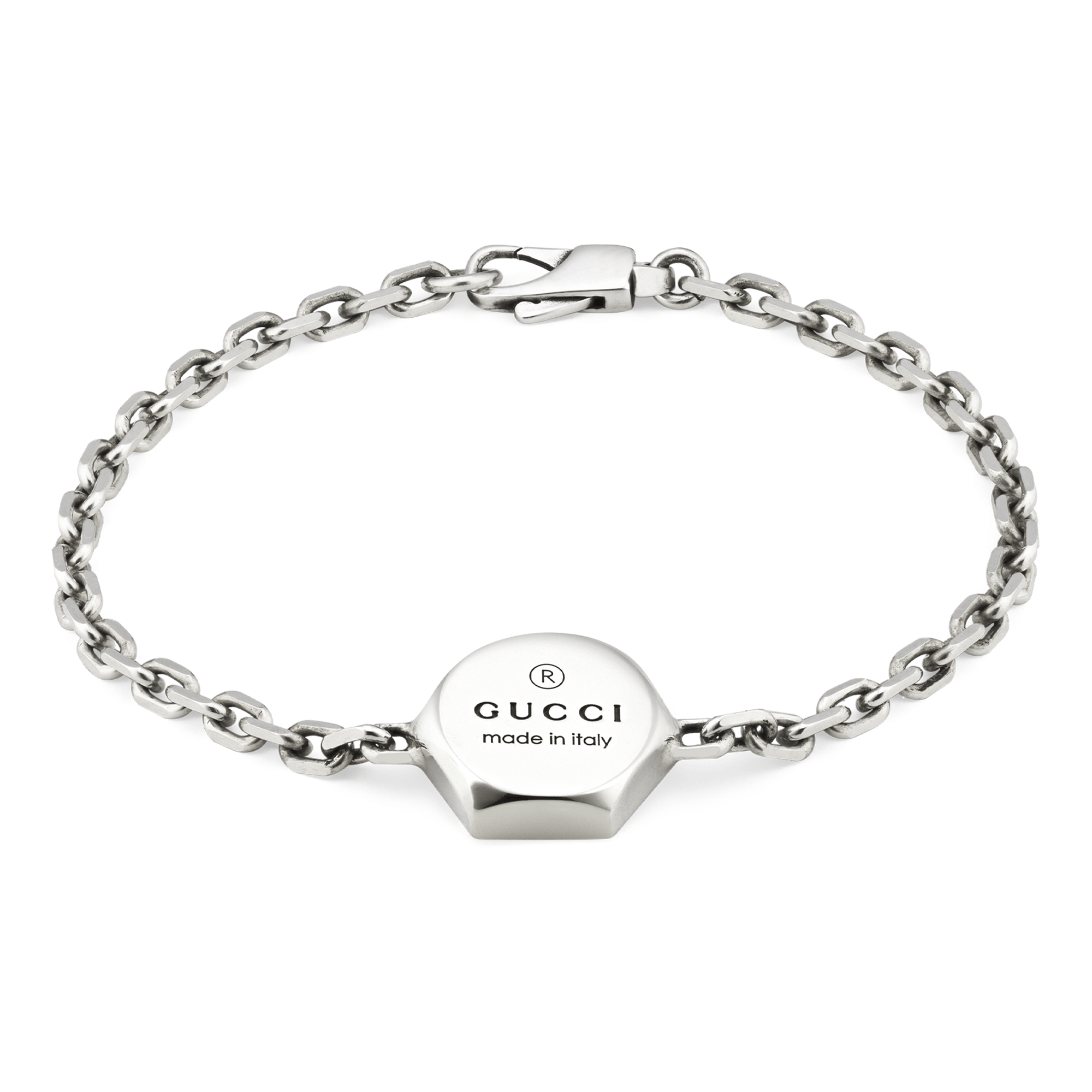 Gucci Sterling Silver Trademark Bracelet