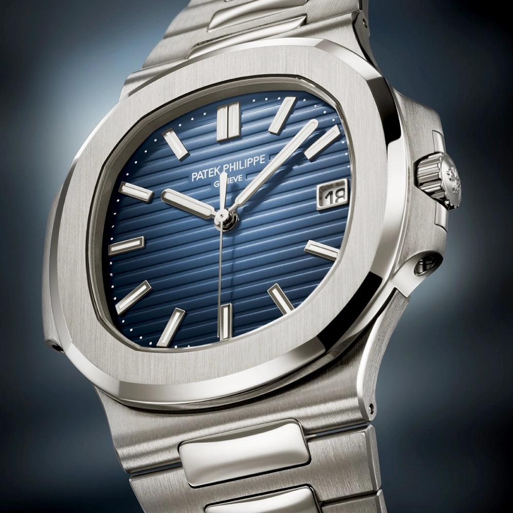 Nautilus 41mm 18ct White Gold Blue Dial Mens Bracelet Watch