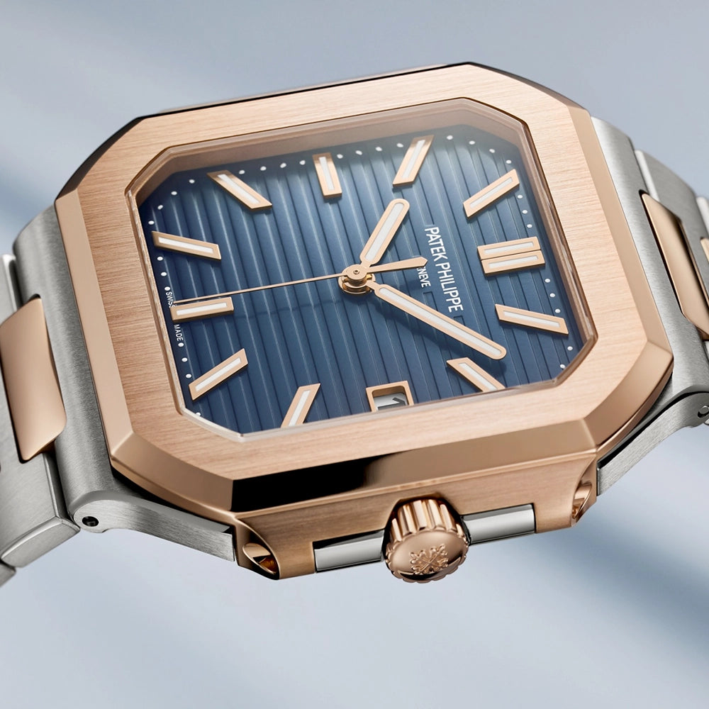 Cubitus Large 45mm Two-Tone Blue Dial Bracelet Watch