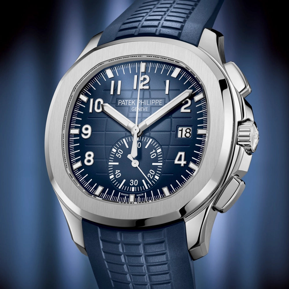 Aquanaut Chronograph 42.2mm 18ct White Gold Blue Dial Mens Watch