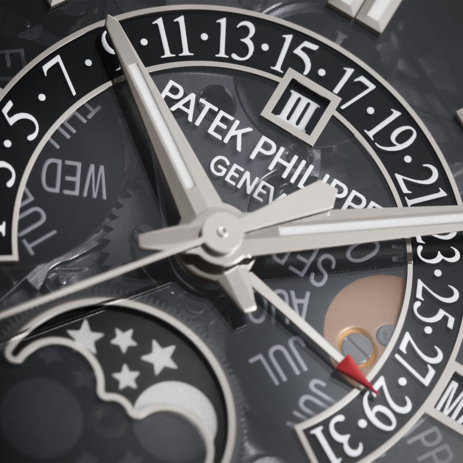 Grand Complications Retrograde Perpetual Calendar Sapphire Dial Watch