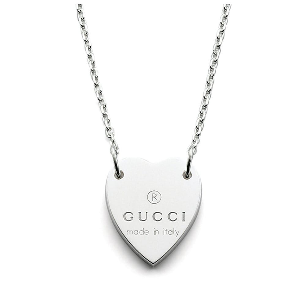Trademark Sterling Silver Necklace With Heart Motif