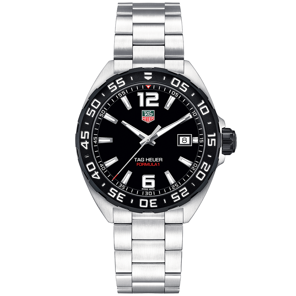 Formula 1 Black Dial & Bezel Men's Bracelet Watch