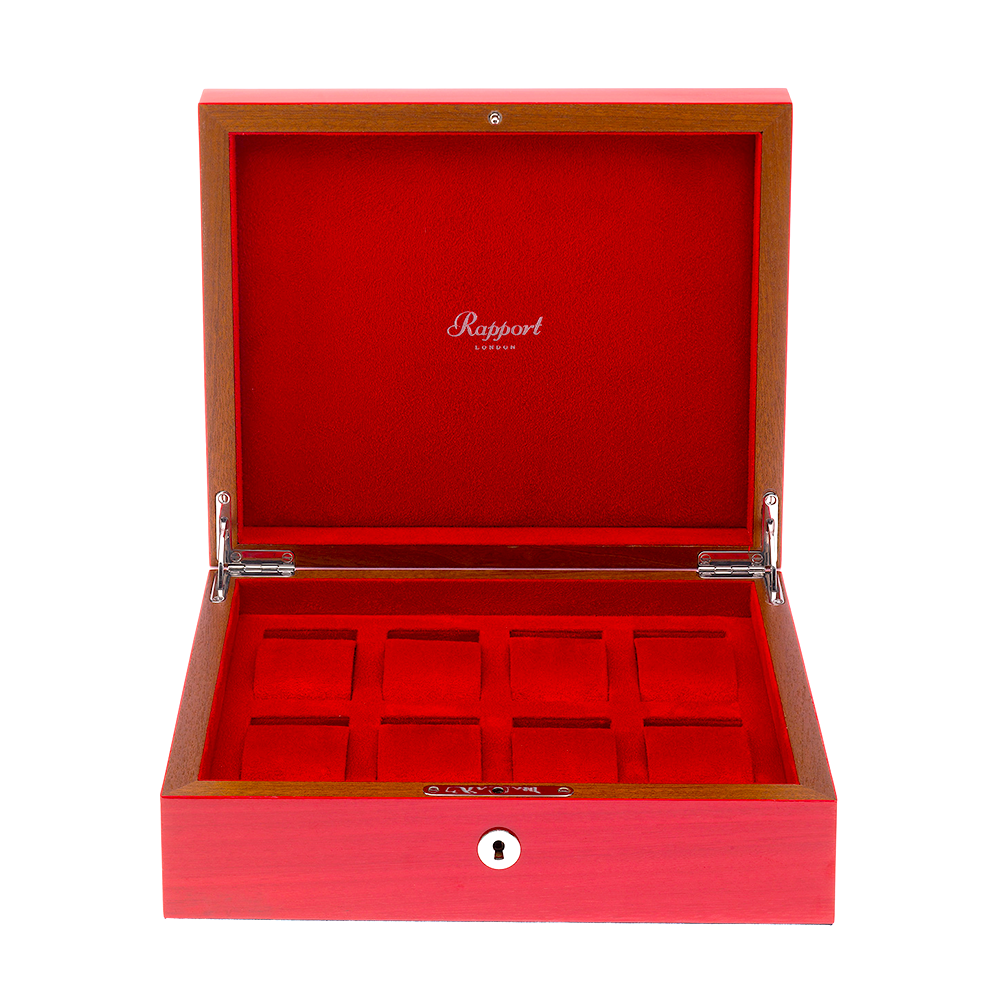 Heritage Crimson Red Eight-Watch Storage Box