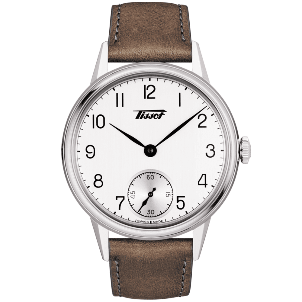 Heritage Petite Seconde 42mm Silver Dial & Brown Leather Strap Watch